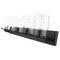 Z-Lite Callista 5 Light Vanity, Matte Black & Clear 3032-5V-MB - alternate 4